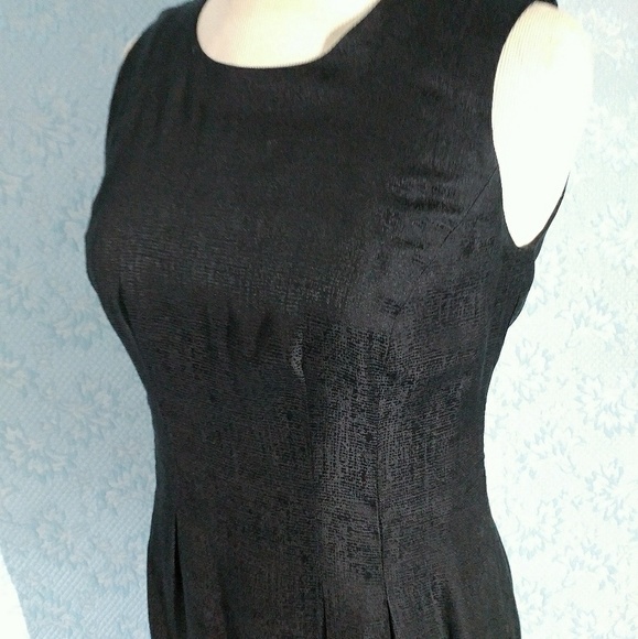 Vintage Silk Maggy London Little Black Dress - Picture 2 of 5